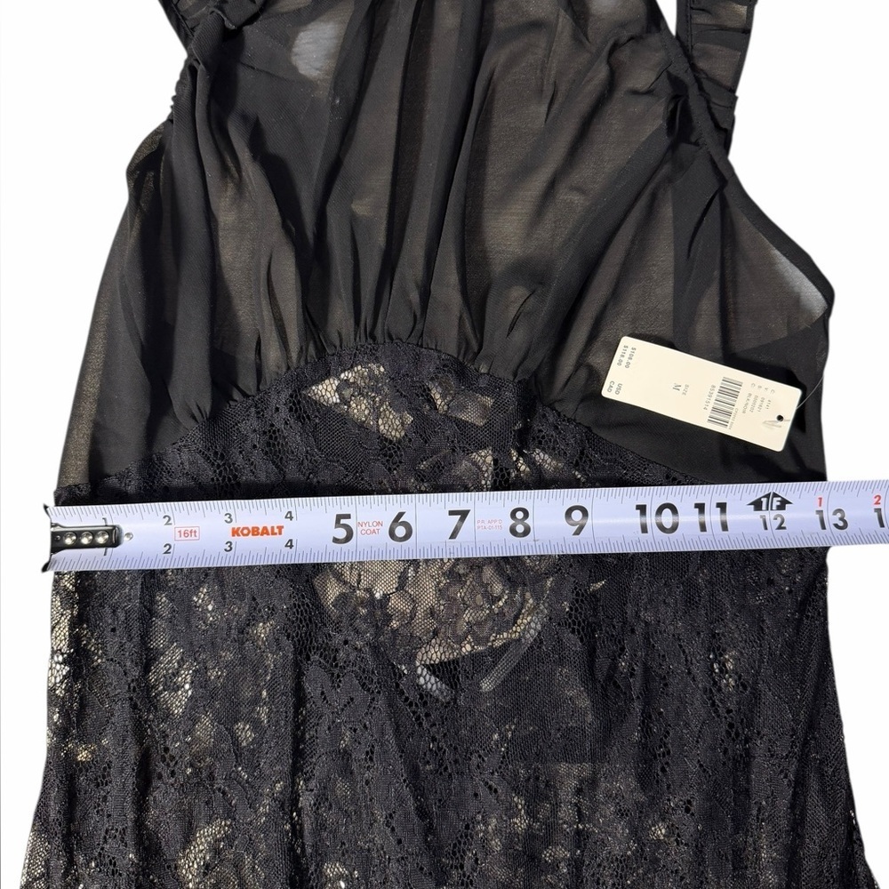 By Anthropologie Black Sheer Lace Midi Women’s Dress Size Medium New With Tags - Picture 13 of 15